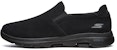 (W) Skechers Go Walk 5 'Keselesaan Bernafas Hitam' 15946-BBK