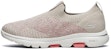 (W) Skechers Go Walk 5 Kasut Lari Coklat/Merah Jambu/Putih 15915-NTCL