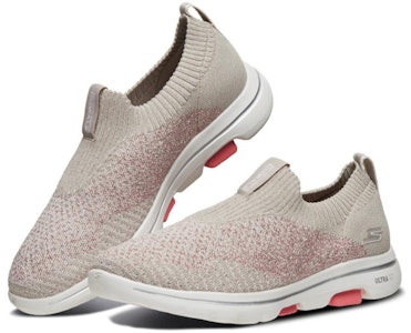 Skechers Go Walk 5 女款 核桃粉白 Order Skechers Go Walk 5 女款 核桃粉白