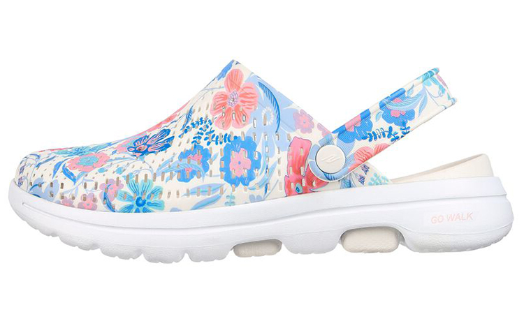 (W) Skechers Go Walk 5 'Casual White Clog Sandal'