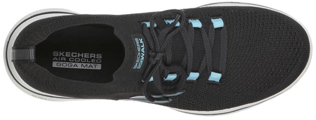 (Women) Skechers Go Walk 5 'Comfort Run Low-Top Black Blue' 124010-BKTQ Shop (Women) Skechers Go Walk 5 'Comfort Run Low-Top Black Blue' 124010-BKTQ