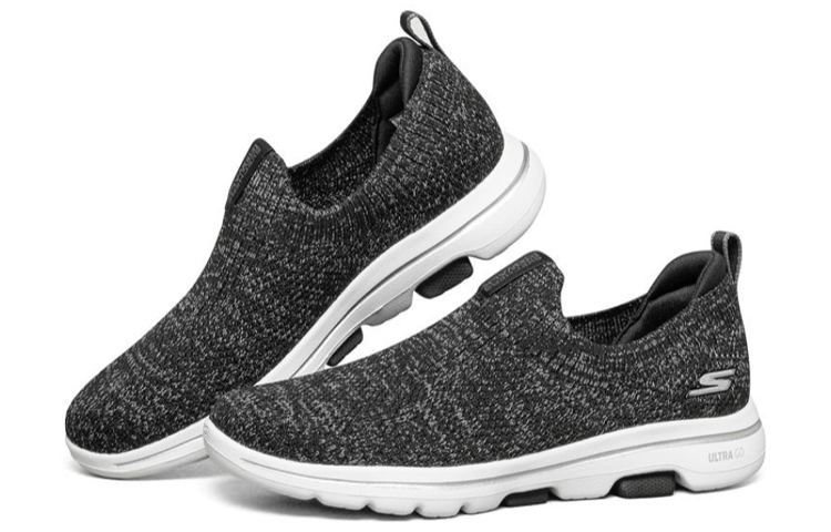 Lookbook (W) Skechers Go Walk 5 ''Grigio Scuro Bianco'' 15952-BKGY