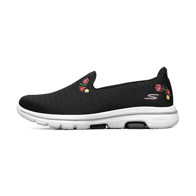 (W) Skechers Go Walk 5 'Lazy Shoe Black'