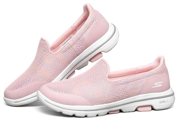 (W) Skechers Go Walk 5 'Pink' Sepatu Wanita 124005-PKMT Lookbook (W) Skechers Go Walk 5 'Pink' Sepatu Wanita 124005-PKMT