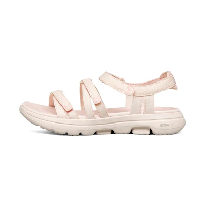 (W) Skechers Go Walk 5 'Light Pink Casual Sandal'