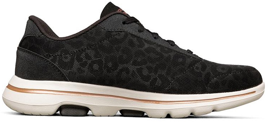 (Women) Skechers Go Walk 5 Low-Top Black 124029-BKGD Order (Women) Skechers Go Walk 5 Low-Top Black 124029-BKGD