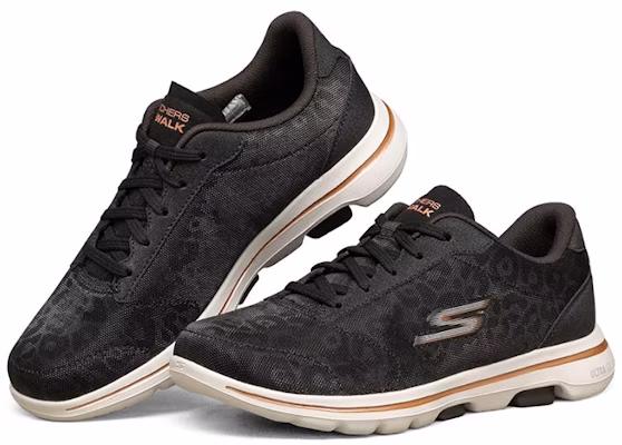 (Women) Skechers Go Walk 5 Low-Top Black 124029-BKGD Lookbook (Women) Skechers Go Walk 5 Low-Top Black 124029-BKGD