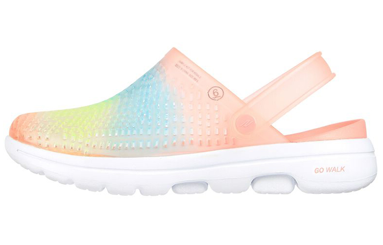 (W) Skechers Go Walk 5 'Pink Blue Yellow'