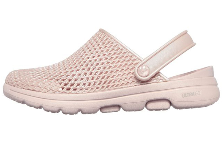 (W) Skechers Go Walk 5 'Pink Casual Clogs'