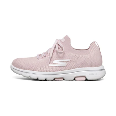 (W) Skechers Go Walk 5 Sports Shoes Pink/White