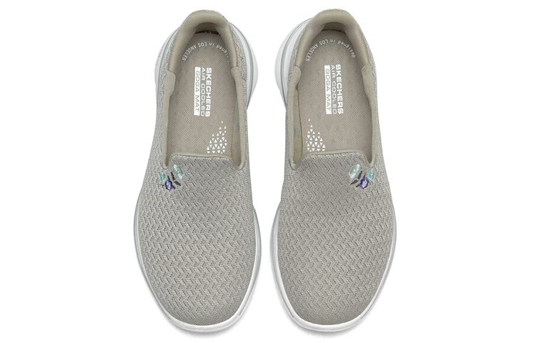 Lookbook (W) Skechers Go Walk 5 Abu-Coklat 'Sepatu Slip-On Kasual Trendi Bernapas' 124002-TPE