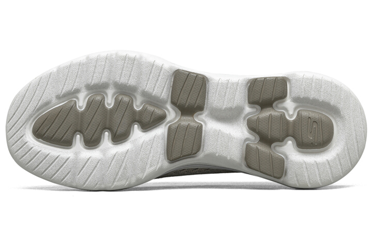 Shop (W) Skechers Go Walk 5 Abu-Coklat 'Sepatu Slip-On Kasual Trendi Bernapas' 124002-TPE