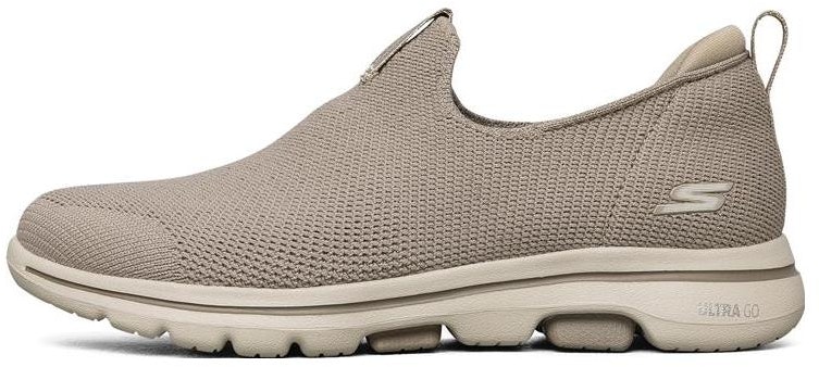 women-skechers-go-walk-5-gray-brown-shock-absorption-breathable-lightweight-low-top-casual-shoes-124222-tpe