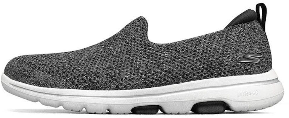 (Women) Skechers Go Walk 5 Loafers Grey/White 124162-BKW Buy (Women) Skechers Go Walk 5 Loafers Grey/White 124162-BKW