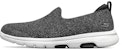 (W) Skechers Go Walk 5 Kasut Loafers Kelabu/Putih 124162-BKW