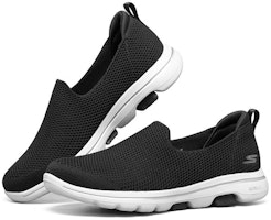 (W) 斯凯奇 Go Walk 5 黑色便鞋 124147-BKW Lookbook (W) 斯凯奇 Go Walk 5 黑色便鞋 124147-BKW