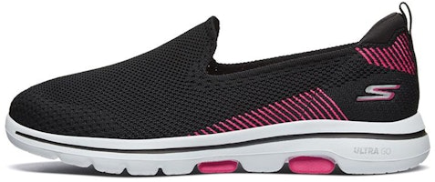 (Women) Skechers Go Walk 5 Loafers 'Black Pink Red' 15900-BKPK (Women) Skechers Go Walk 5 Loafers 'Black Pink Red' 15900-BKPK