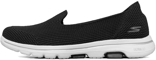 (Women) Skechers Go Walk 5 Loafers Black 124001-BKW (Women) Skechers Go Walk 5 Loafers Black 124001-BKW