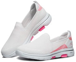 (W) Skechers Go Walk 5 Loafers Pink/Putih Wanita 15900-WHP Lookbook (W) Skechers Go Walk 5 Loafers Pink/Putih Wanita 15900-WHP