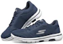 Lookbook (Women) Skechers Go Walk 5 Running Shoes Blue/White 15902-NVW