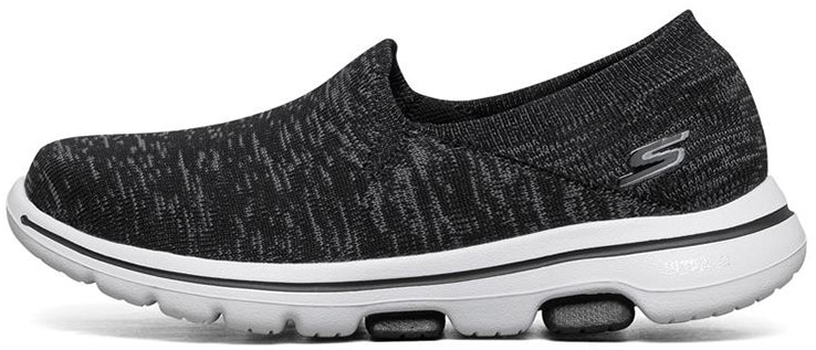women-skechers-go-walk-5-slip-on-black-white-15942-bkwyc
