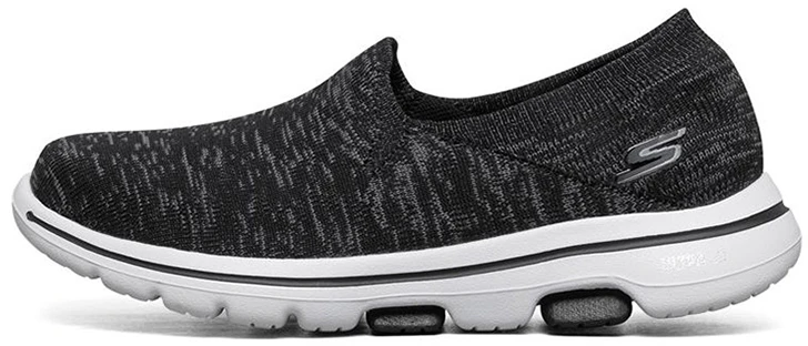 women-skechers-go-walk-5-slip-on-black-and-white-15942-bkw