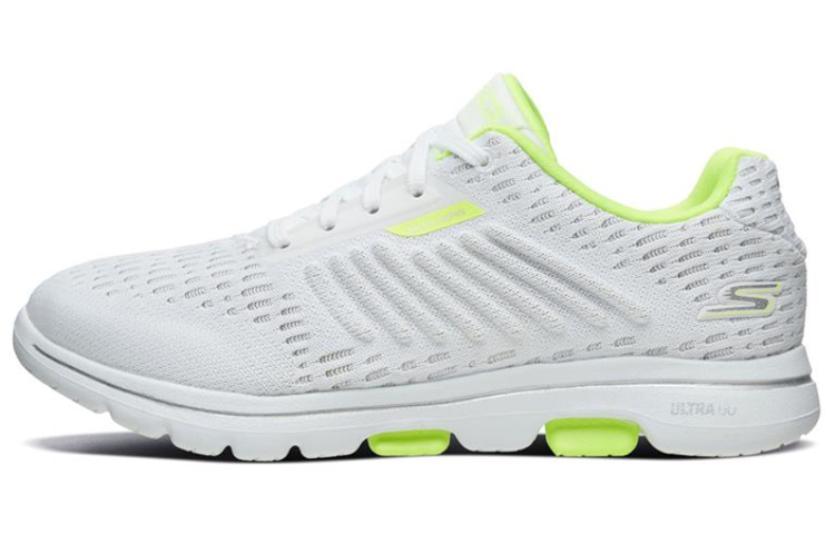 (Women) Skechers Go Walk 5 Sports Shoes White/Yellow 667110-WLM