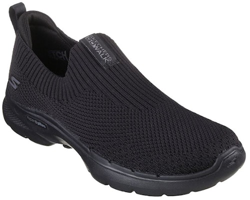 Skechers GO WALK 6 運動休閒鞋 女款 全黑 Lookbook Skechers GO WALK 6 運動休閒鞋 女款 全黑