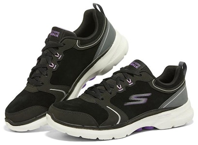 (W) Skechers Go Walk 6 'Negro y Blanco' 896046-BKLV Lookbook (W) Skechers Go Walk 6 'Negro y Blanco' 896046-BKLV