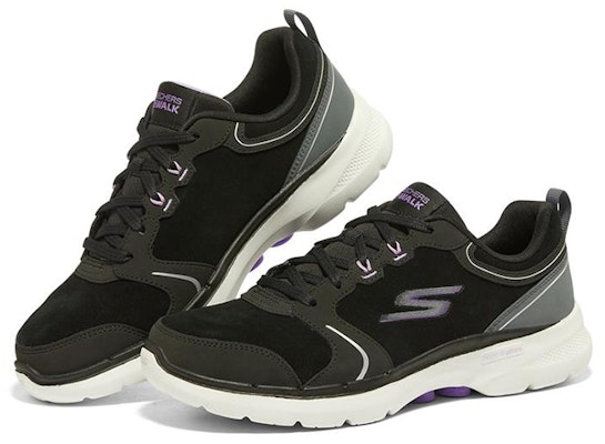 Skechers 健走系列 6 低筒 跑步鞋 女款 黑白 Lookbook Skechers 健走系列 6 低筒 跑步鞋 女款 黑白