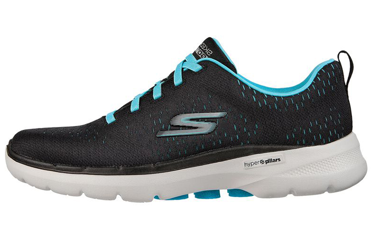 (Women) Skechers Go Walk 6 'Black Blue' 124524-BKAQ