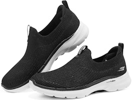 (W) Skechers Go Walk 6 'Slip-On Kasual Hitam' 124521-BLK Shop (W) Skechers Go Walk 6 'Slip-On Kasual Hitam' 124521-BLK