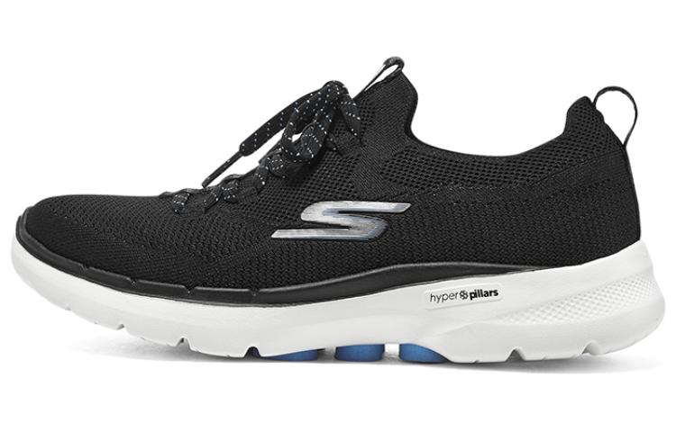 (Women) Skechers Go Walk 6 'Black Light Blue' 124620-BKLB