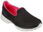 Lookbook (W) Skechers Go Walk 6 'Hitam Merah Jambu' 124508-BKHP