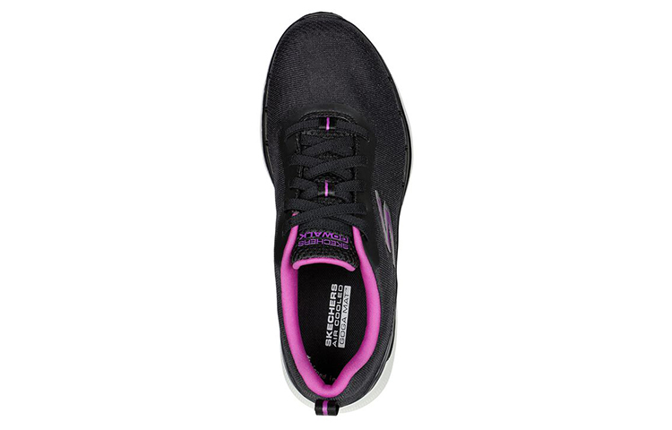Lookbook (Women) Skechers Go Walk 6 'Black Purple' 124545-BKPR