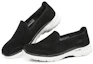 Lookbook Skechers Go Walk 6 輕便透氣 一腳蹬運動休閒鞋 女款 黑白