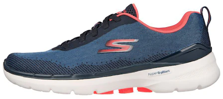 (Women) Skechers Go Walk 6 'Blue Casual Low' 124545-NVCL (Women) Skechers Go Walk 6 'Blue Casual Low' 124545-NVCL