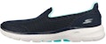 (W) Skechers Go Walk 6 'Kasual Biru Hijau' 124508-NVTQ
