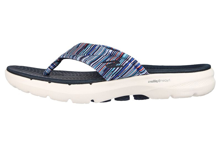 (Women) Skechers Go Walk 6 'Blue Multicolor' 141000-NVMT