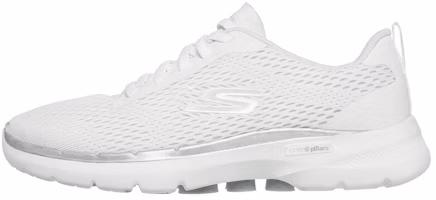 (Women) Skechers Go Walk 6 'Bold Vision White' 124512-WHT (Women) Skechers Go Walk 6 'Bold Vision White' 124512-WHT
