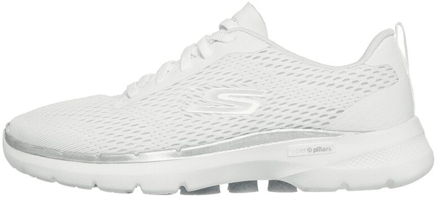 (Women) Skechers Go Walk 6 'Bold Vision White' 124512-WHT Buy (Women) Skechers Go Walk 6 'Bold Vision White' 124512-WHT