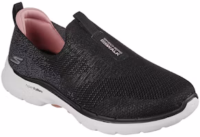Lookbook Skechers Go Walk 6 透氣 低筒 運動休閒鞋 女款 黑色