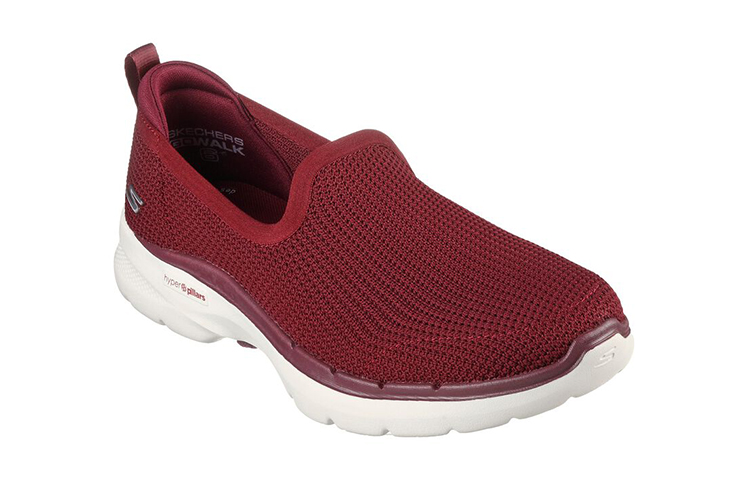 Lookbook (Women) Skechers Go Walk 6 'Burgundy Breathable' 124505-BURG
