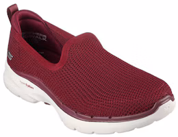 Lookbook (W) Skechers Go Walk 6 'Borgoña Transpirable' 124505-BURG