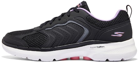 (Women) Skechers Go Walk 6 'Comfortable Versatile Breathable Lightweight Black' 124633-BKMT (Women) Skechers Go Walk 6 'Comfortable Versatile Breathable Lightweight Black' 124633-BKMT