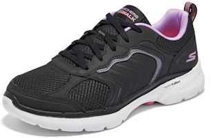 Skechers Go Walk 6 舒適百搭 透氣輕便 低筒 生活休閒鞋 女款 黑色 Lookbook Skechers Go Walk 6 舒適百搭 透氣輕便 低筒 生活休閒鞋 女款 黑色
