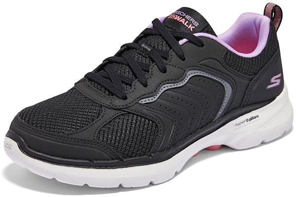 (W) スケッチャーズ GOwalk 6 軽快・快適・黒 124633-BKMT Lookbook (W) スケッチャーズ GOwalk 6 軽快・快適・黒 124633-BKMT