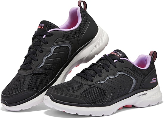 (W) スケッチャーズ GOwalk 6 軽快・快適・黒 124633-BKMT Shop (W) スケッチャーズ GOwalk 6 軽快・快適・黒 124633-BKMT