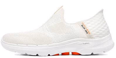 (Women) Skechers Go Walk 6 Slip In Fabulous View 'Off White' 124569-OFWT (Women) Skechers Go Walk 6 Slip In Fabulous View 'Off White' 124569-OFWT