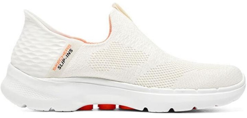 (W) Skechers Go Walk 6 Slip In Fabulous View 'Blanco Roto' 124569-OFWT Order (W) Skechers Go Walk 6 Slip In Fabulous View 'Blanco Roto' 124569-OFWT